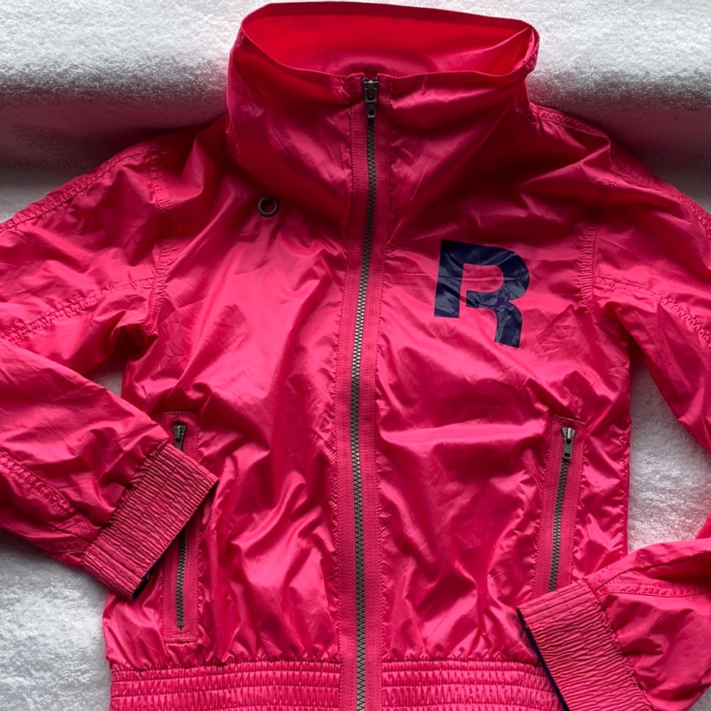 Retro Reebok Neon Pink Zip Up Jacket